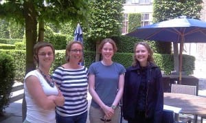Left to right: Hanne Creupelandt, Sibyl Anthierens, Susan Chipchase and Coral Sirdifield